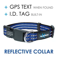 Blue Frog Track N Guard Protective GPS Tracking Dog Collar, Blue, Large