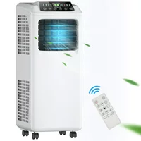 Costway 8,000 BTU Portable Air Conditioner & Dehumidifier Function Remote w/ Window Kit