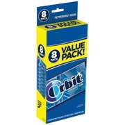 Orbit Peppermint Sugar Free Chewing Gum, Bulk Gum Value Pack, 14ct, 8pk