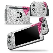 Unfocused Heart Glimmer - Skin Wrap Decal Compatible with the Nintendo Switch Console + Dock + JoyCons Bundle