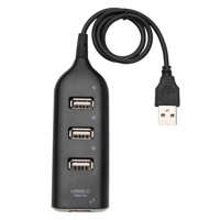 Aktudy USB Hub 5Mbps High Speed Multi USB 2.0 Adapter 4 Port Splitter (Black)