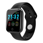 Waterproof Bluetooth Smart Watch Sport Activity Tracker Blood Pressure Heart Rate Monitor For Men Women,Black