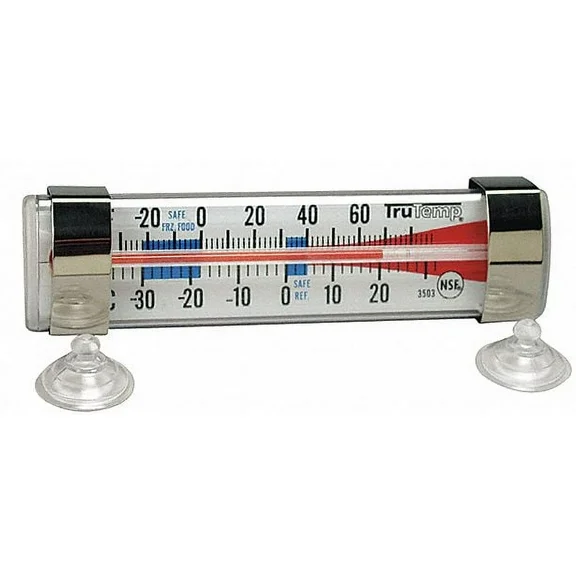 Taylor Refrigerator Freezer Thermometer,SS  3503