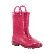 Western Chief Girls' Pink Glitter Rain Boot