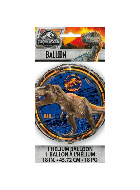 Foil Jurassic World Balloon, 18 in, 1ct