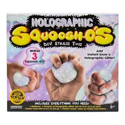 Create Your Own Holographic SQUOOSH-O's D.I.Y. Stress Toys, Ages 6+