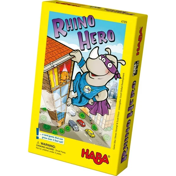 Haba Rhino Hero Stacking Family Card Game For Ages 5 and up