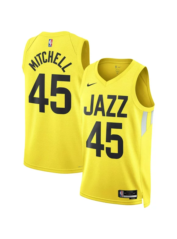 Unisex Nike Donovan Mitchell Gold Utah Jazz Swingman Jersey - Icon Edition