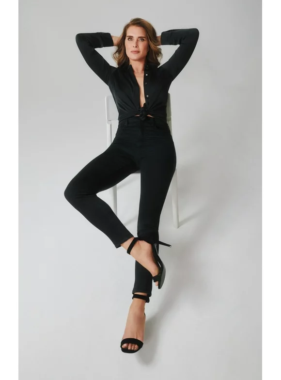 Jordache Women's Essential High Rise Super Skinny Jean, Regular Inseam