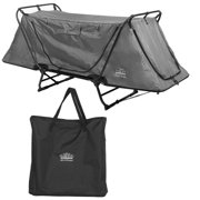 Kamp-Rite Original 1 Person Tent Cot Folding Bed Bundle w/ Valuables Storage Bag