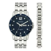 Armitron Men's 2pc. Silver-Tone Stainless Steel Watch and Bracelet Set