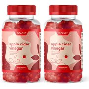 Snap Supplements ACV Gummies  2-Pack - Apple Cider Vinegar with The Mother, Pomegranate, Beet Juice - 120 gummy