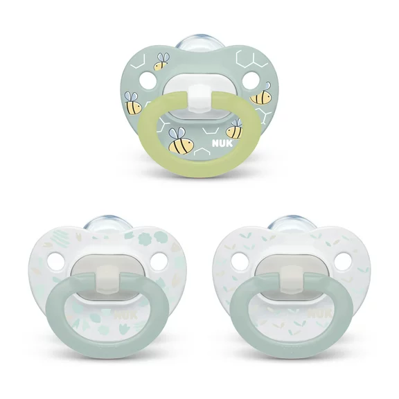 NUK Orthodontic Pacifiers, 3 Pack, 0-6 Months