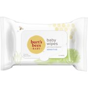 Burt's Bees Natural Baby Wipes, Unscented Chlorine-Free, 1 Pack (72 Wipes)