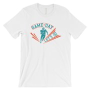 GAME DAY for Miami T-Shirt Mens White Graphic Tee Gift For Him