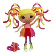 Lalaloopsy Silly Hair Doll - April Sunsplash with Pet Toucan, 13" rainbow hair styling doll with multicolor hair (yellow, red, orange, pink) & 11 accessories in reusable salon package playset, Ages 3+