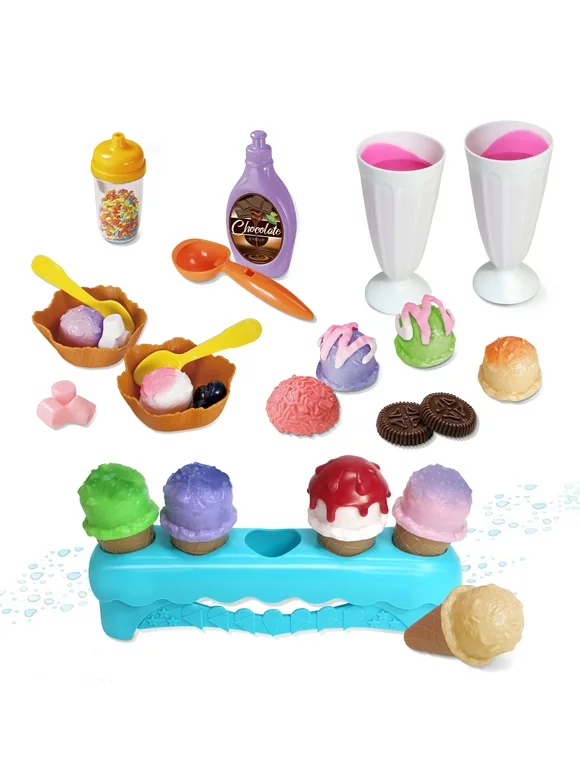 Kidzlane Color Changing Ice Cream Set with Stand