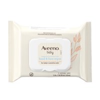 Aveeno Baby Hand & Face Cleansing Wipes, Oat Extract, Fragrance-Free, 25 ct