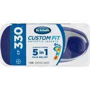 Choose 1 or 2 Pairs of Dr. Scholl's Custom Fit CF330 Orthotic Shoe Inserts for Foot, Knee and Lower Back Relief