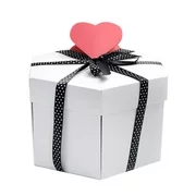 Hexagon Surprise Explosion Box DIY Scrapbook Photo Album For Valentine Wedding Gift