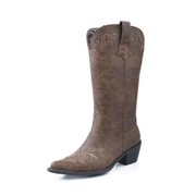 Roper Western Boots Womens 12" Scroll Tan Antiqued 09-021-1556-0733 TA