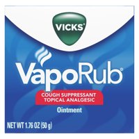 Vicks VapoRub Cough Suppressant Chest Rub Ointment, Original, 1.76 oz