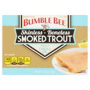 (2 Pack) Bumble Bee Smoked Trout Fillets in Canola Oil, Canned Food, Canned Trout, Gluten Free Snacks, High Protein Snacks, 3.8oz can