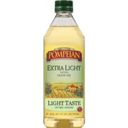 Pompeian Extra Light Tasting Olive Oil, Light and Subtle Flavor, Perfect for Frying and Baking, Naturally Gluten Free, Non-Allergenic, Non-GMO, 24 FL. OZ., Single Bottle