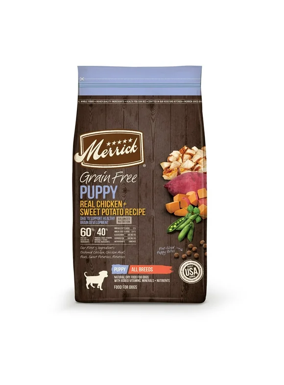 Merrick Grain-Free Chicken & Sweet Potato Puppy Dry Dog Food, 4 lb