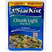 StarKist Chunk Light Tuna in Water, 2.6-Ounce Pouch (Pack of 6)