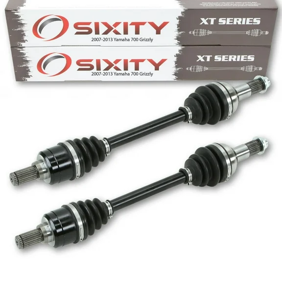 2 pc Sixity XT Rear Left Right Axle compatible with Yamaha Grizzly 700 2007-2013 - YFM7FG 4X4