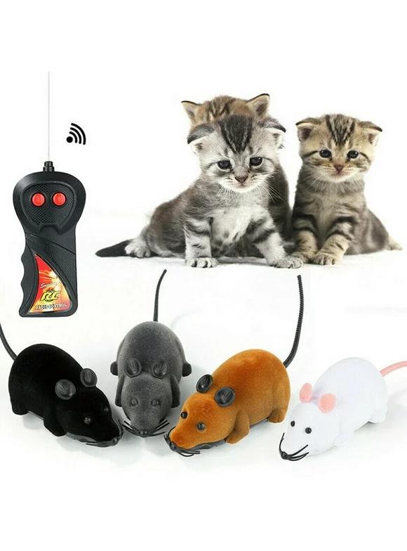 Funny Wireless Electronic Remote Control Mouse Mice Rat Pet Toy For Cats & Dogs