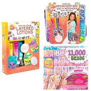 Just My Style Body Lotion, Bead Jewelry-Making Kit and Messenger Bag Craft Kit