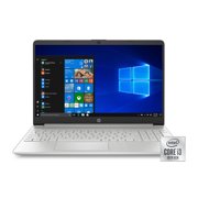 HP 15 15.6" Laptop Computer, 10th Gen Intel Core i3 1005G1 Up to 3.4GHz (beat i5-7200u), 4GB DDR4 RAM, 512GB SSD, 802.11AC WiFi, Bluetooth 4.2, USB Type-C, HDMI, Webcam, Silver, Windows 10 in S Mode