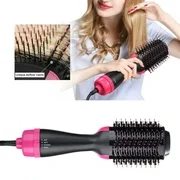 SUPERHOMUSE Anion Hair Dryer Comb Brush Negative Ion Straight Curly Hair Brush Hair Hairstyle Tools - Reduce Split Ends and Knotting