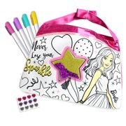 Barbie Color N Style Shakable Sequins Purse w/ Gem Stickers & Permanent Markers