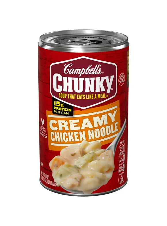 Campbell's Chunky Soup, Ready to Serve Creamy Chicken Noodle Soup, 18.8 oz Can