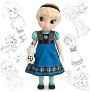 Disney Animators Collection Elsa Doll Holding Olaf