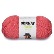 Bernat Acrylic Satin Sparkle Yarn (80g/2.8 oz), Coral