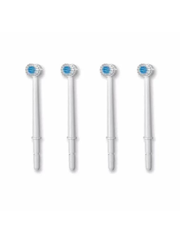 AquaFlosser 4 Brush Tips Replacement Parts Compatible with Waterpik or other Water Flossers/Irrigators