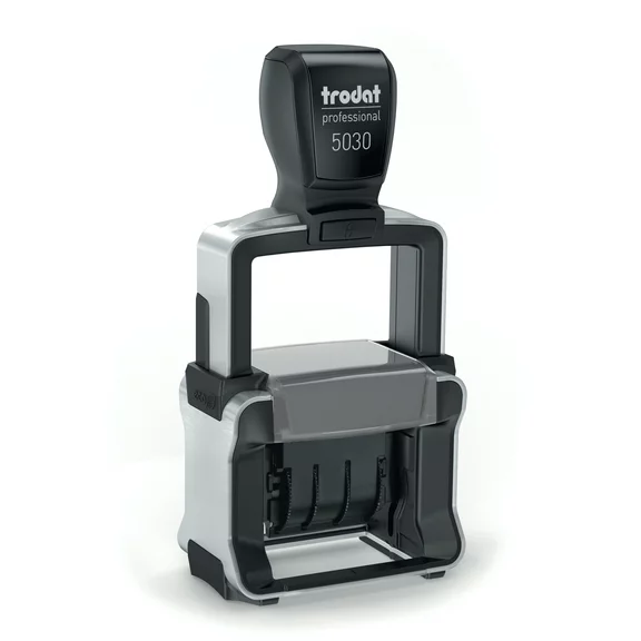Trodat Professional 4.0 5030 Self-Inking Office Date Stamp, Black Ink - Impression Size 1-5/8” x 3/8”