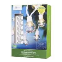 Mainstays 100 Count Outdoor LED Globe String Lights