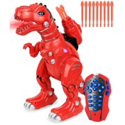 Click N' Play Remote Control Dinosaur Highly Intelligent Fire Breathing Dinosaur Robot with Loads of Features Programmable Entertains Sing Dances Shoots Arrows Askes Riddles Etc