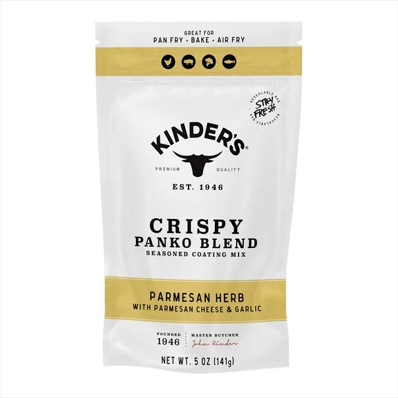 Kinder's Parmesan Herb Seasoned Panko Bread Crumb Coating, 5 oz
