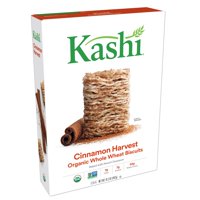Kashi Breakfast Cereal, Vegan Protein, Organic Fiber Cereal, Cinnamon Harvest, 16.3oz Box, 1 Box