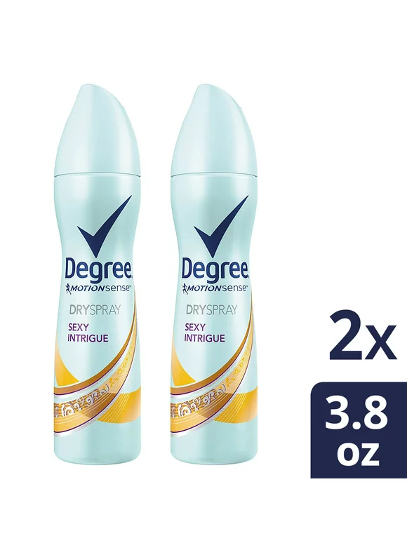 Degree Antiperspirant Deodorant Dry Spray Sexy Intrigue, 3.8 oz, 2 Count