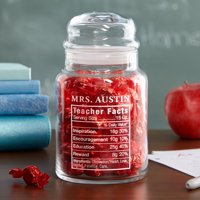 Personalized Teacher Facts Treat Jar