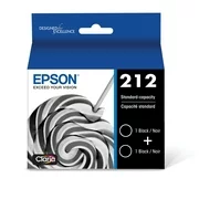 Epson 212 Standard-capacity Black Dual Pack Ink Cartridge compatible with XP4105 & WF2850