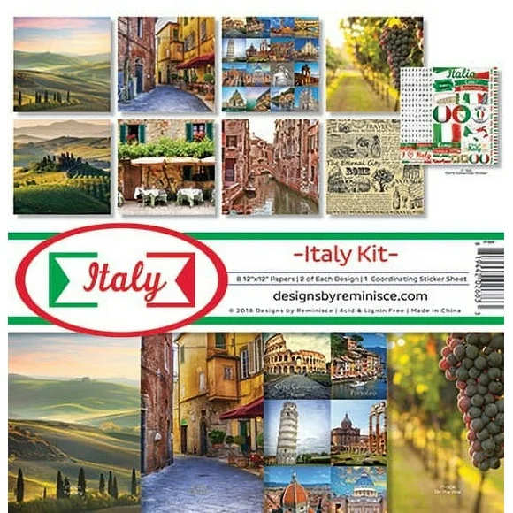 Reminisce Collection Kit 12"X12"-Italy