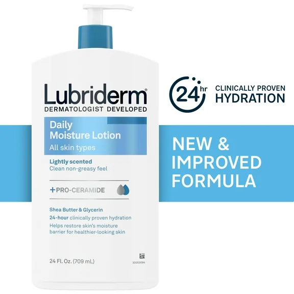 Lubriderm Daily Moisture Body Lotion   Pro-Ceramide, 24 fl, oz